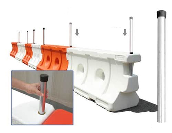 Tháo lắp nối các phần hàng rào di động