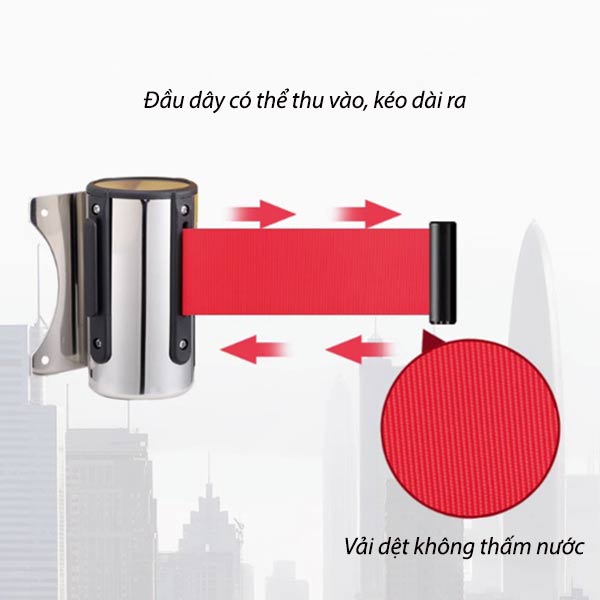 Phần dây có thể kéo ra, thu gọn dễ dàng