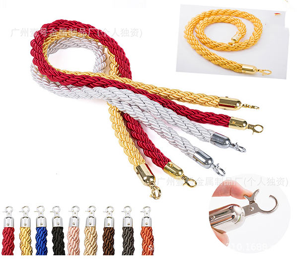 Dây cột chắn inox với nhiều màu sắc, chiều dài 1.5m