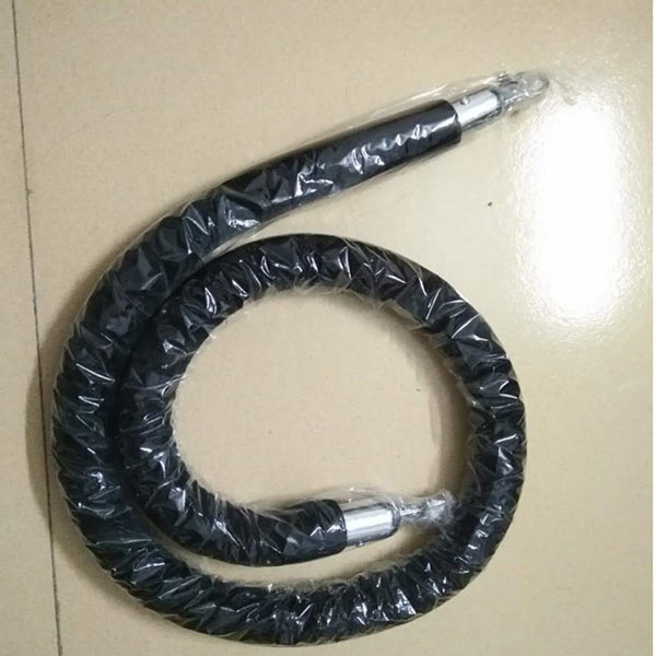 Hình ảnh thực tế dây nhung đen cho cột chắn inox dây võng