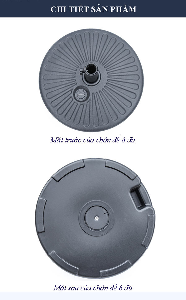Đế ô dù ngoài trời hình tròn 22l
