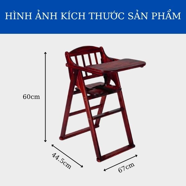 Ghế gỗ trẻ em ngồi nhà hàng