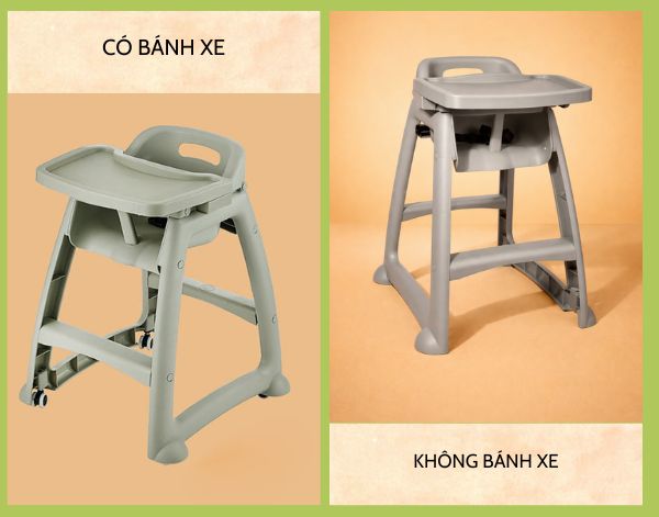 Ghế trẻ em trong nhà hàng