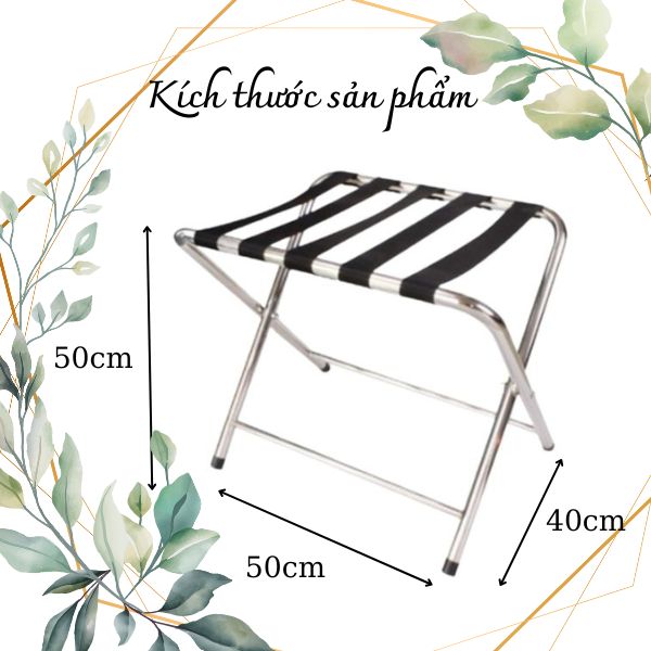 Tham khảo kích thước giá để vali làm bằng inox