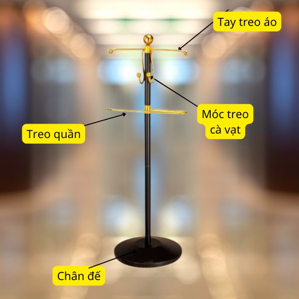 Các bộ phận của cây treo đò suite