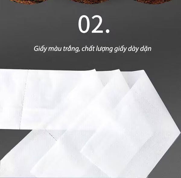 Giấy dày 2-3 lớp màu trắng sạch sẽ