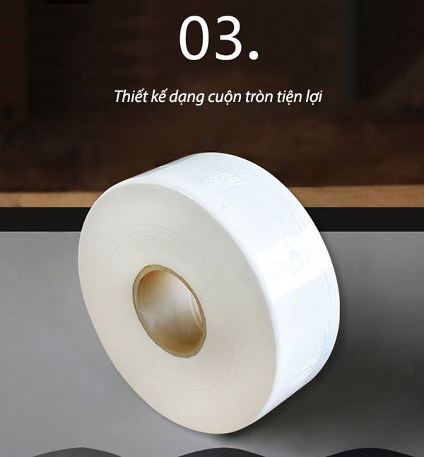Thiết kế dạng cuộn dễ dàng lấy giấy khi sử dụng