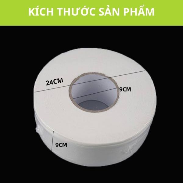 Kích thước 1 cuộn giấy vệ sinh 700g