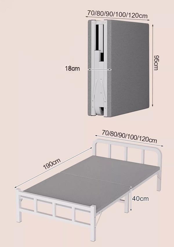 Tham khảo nhanh kích thước giường phụ 1 người nằm 