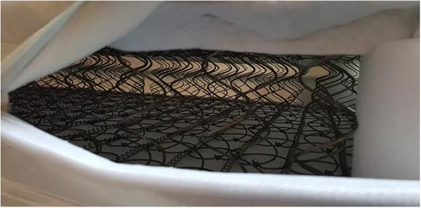 Kết cấu nệm lò xo bên trong giường phụ xếp gọn