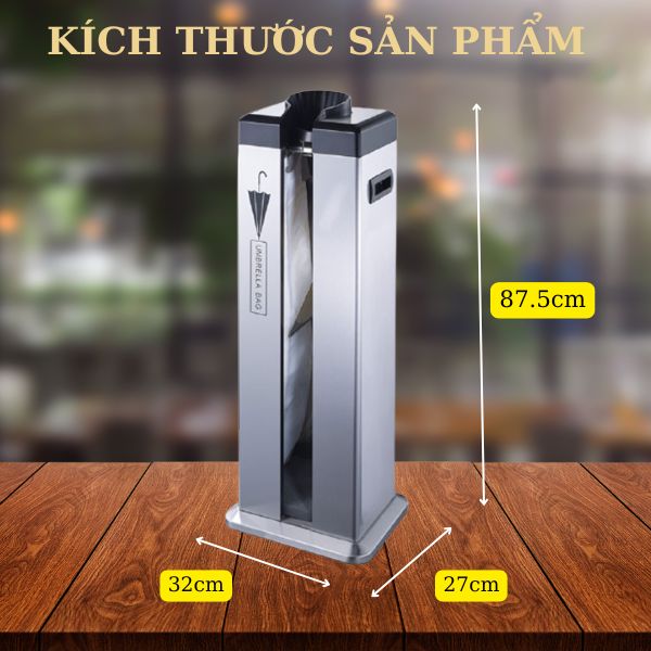Kích thước hộp bọc dù tự động loại đơn