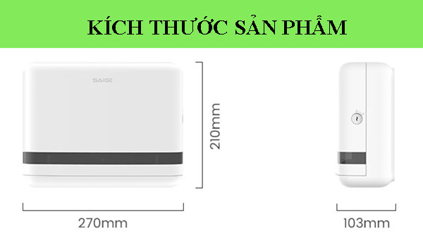 Kích thước hộp đựng giấy vệ sinh nhà tắm