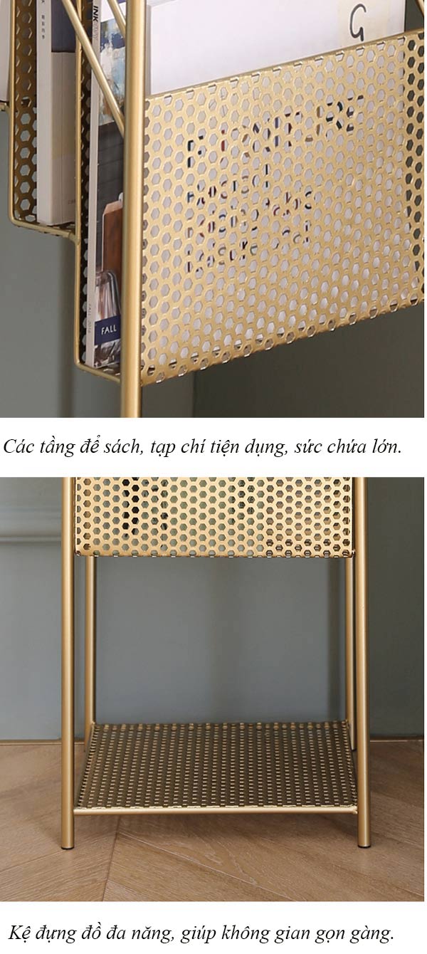 Thiết kế kệ tạp chí cực kỳ chắc chắn