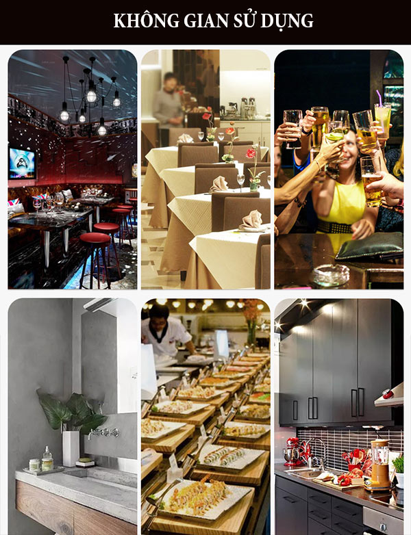 Khay nhựa phục vụ phù hợp với nhiều không gian kinh doanh ẩm thực