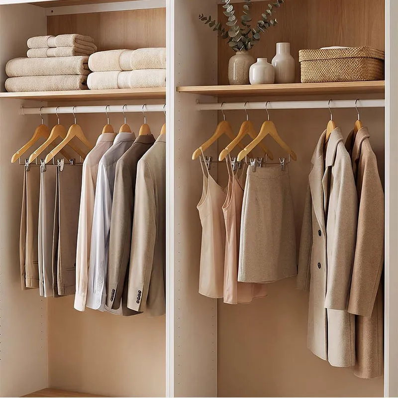 Trang bị móc treo quần áo cho tủ đồ gia đình, khách sạn