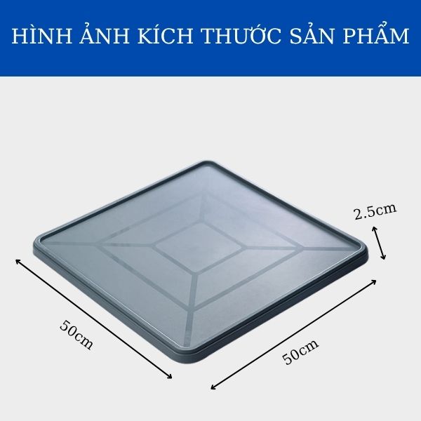 Chi tiết kích thước nắp khay rack bằng nhựa