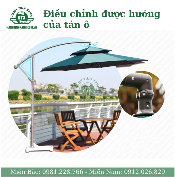 Điều chỉnh được hướng của tán ô