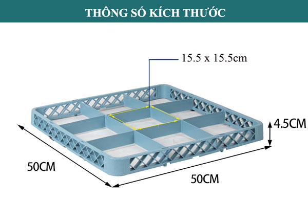 Rack nối đựng ly cốc 9 ngăn