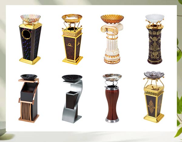 Hành Tinh Xanh sở hữu nhiều mẫu thùng rác bọc giả da khay thủy tinh