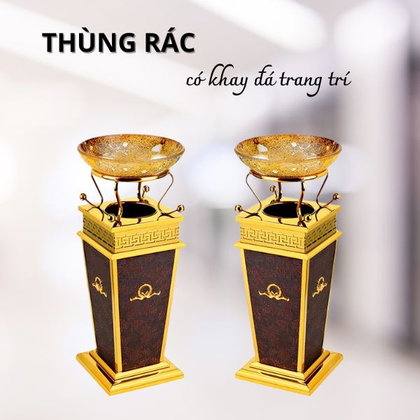 Sử dụng thùng rác bọc giả da cẩn thận để tăng độ bền