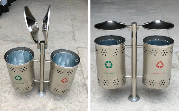 Hình ảnh thùng rác chụp tại kho hàng