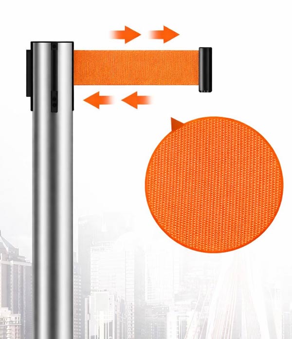 Phần dây kéo căng màu cam