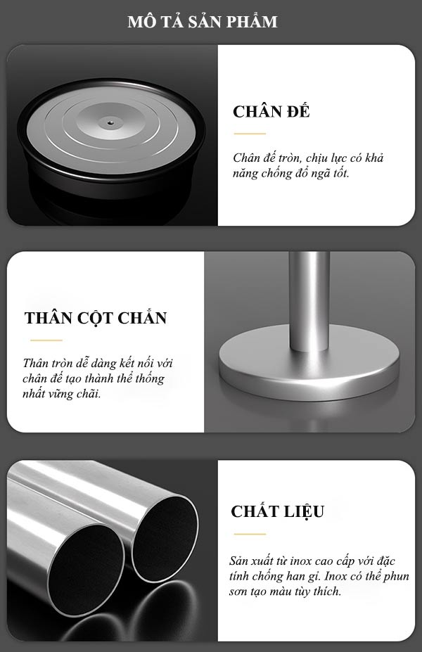 Khám phá các đặc điểm cấu tạo của cột chắn dây màu nâu