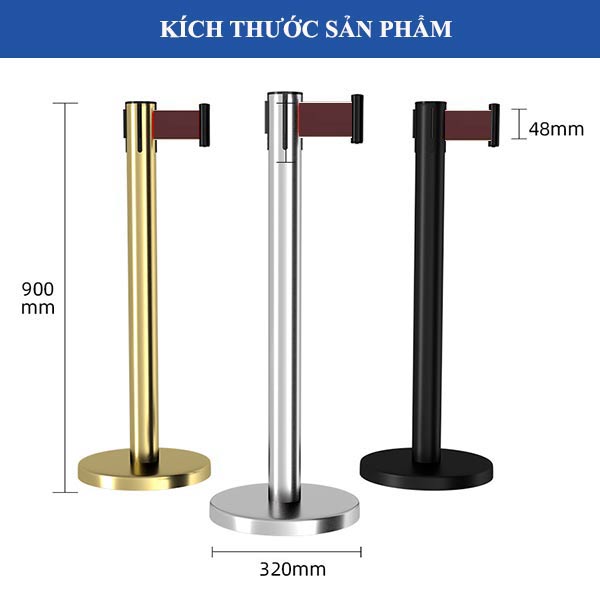 Tham khảo kích thước cột chắn dây màu nâu