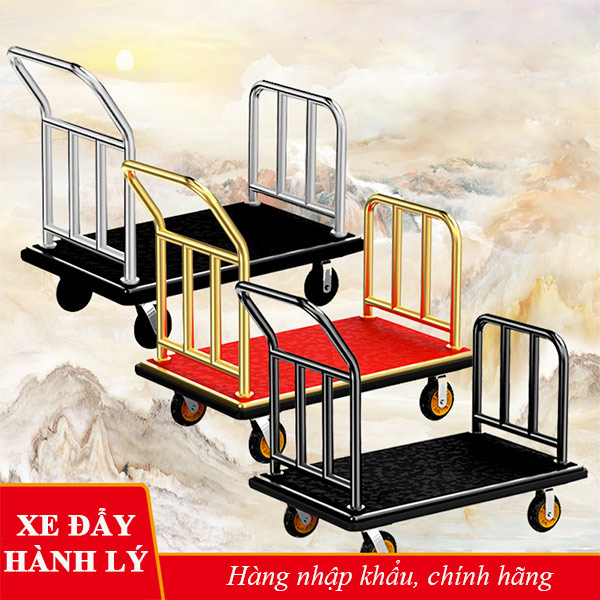Xe đẩy hành lý hàng nhập khẩu với độ bền cao