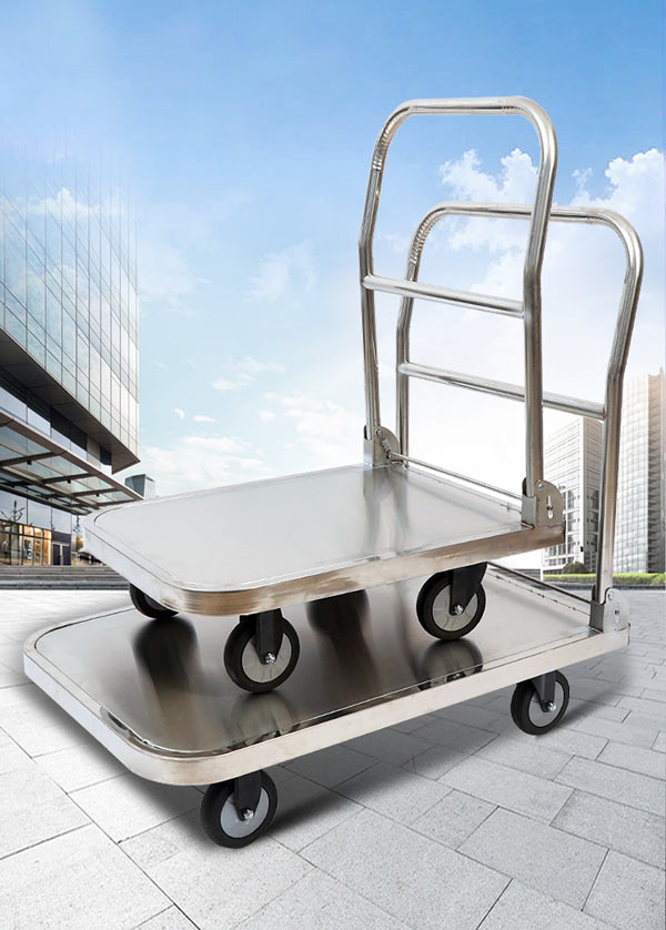 Xe đẩy hàng 300kg - 150kg bằng inox
