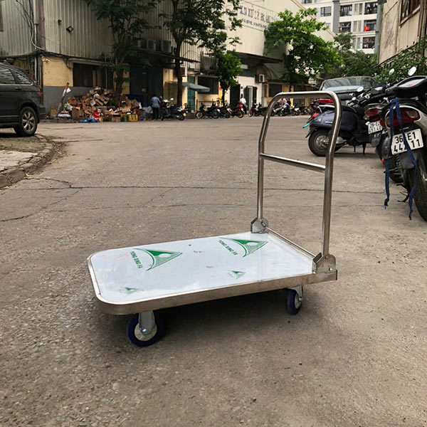 Xe đẩy hàng 300kg - 150kg bằng inox