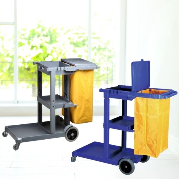 Xe làm vệ sinh chữ L có nắp