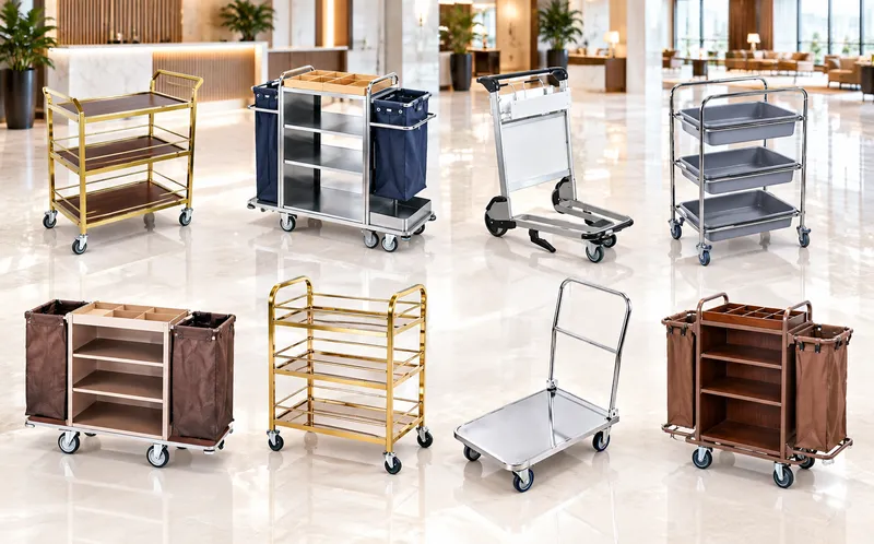 Xe trolley - xe đẩy phục vụ nhà hàng khách sạn