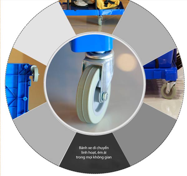 Đặc điểm từng bộ phận xe dọn vệ sinh đa năng