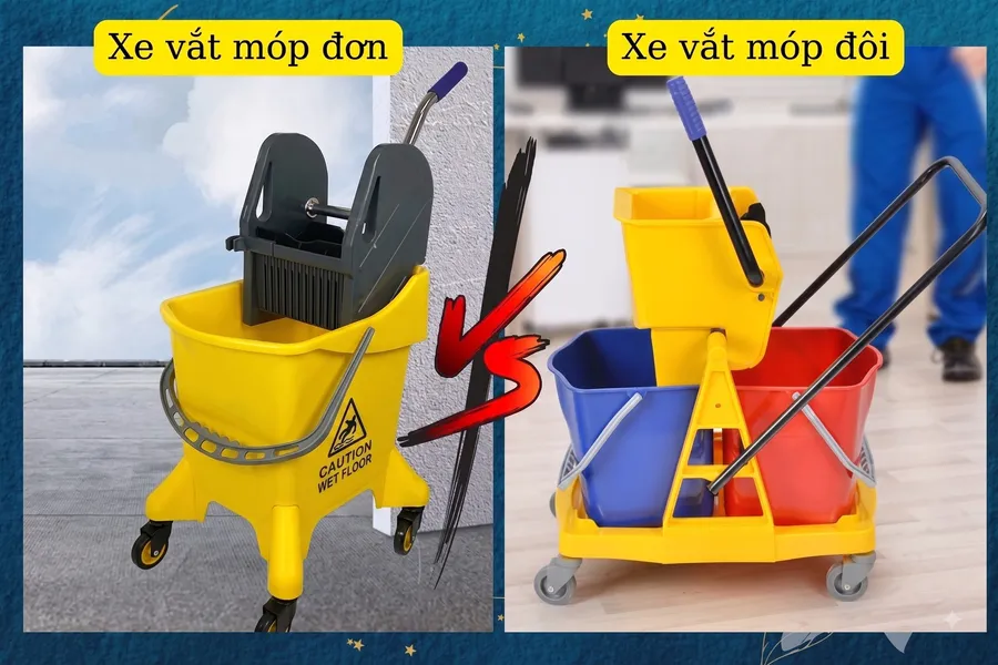 So sánh xe vắt móp đơn và đôi