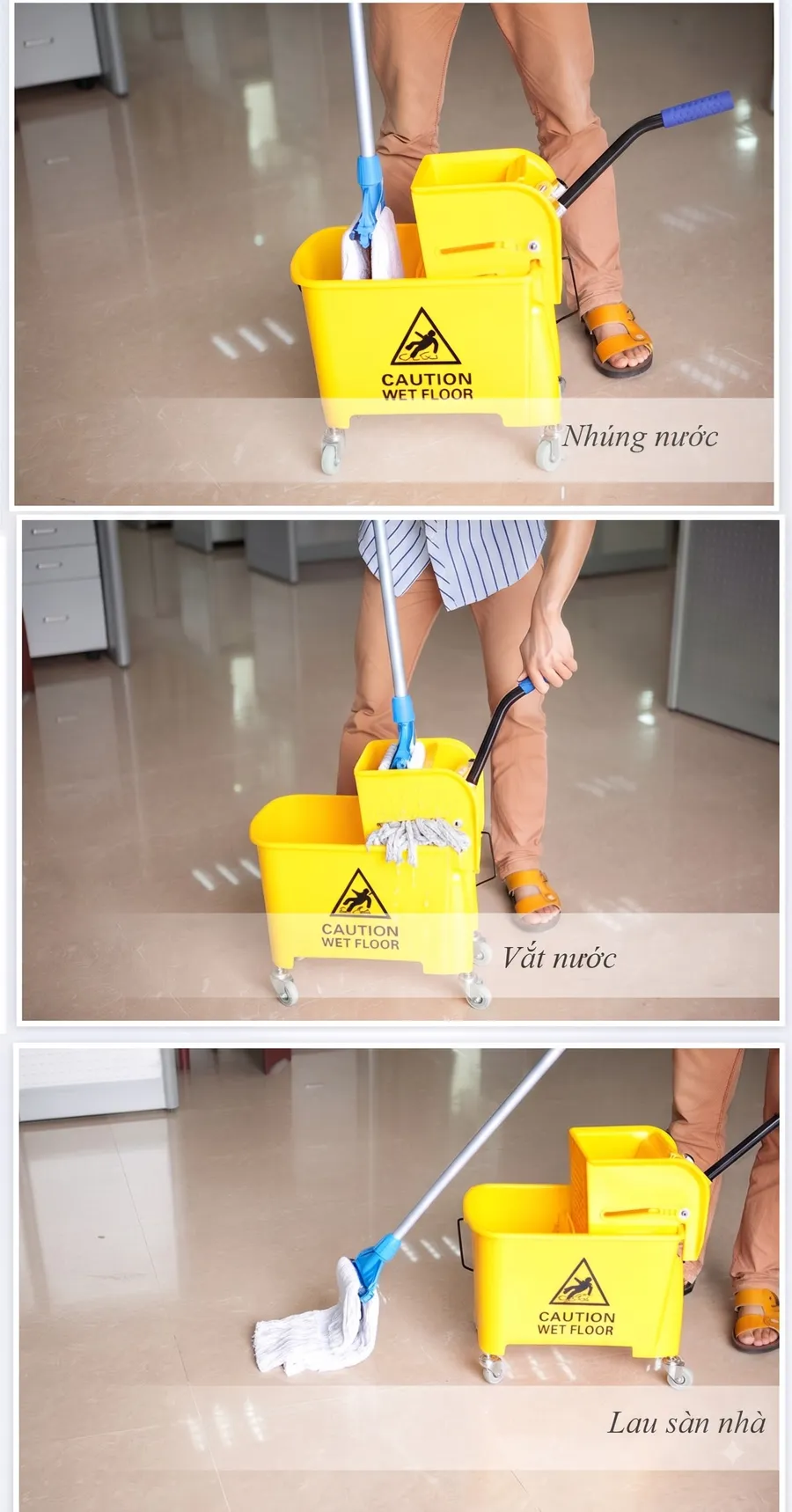 Hướng dẫn sử dụng xe vắt móp