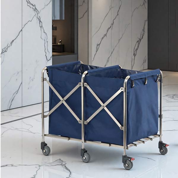 Xe giặt là 2 ngăn túi vải