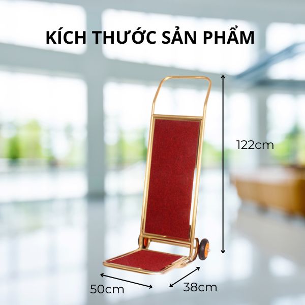 Kích thước xe kéo hành lý