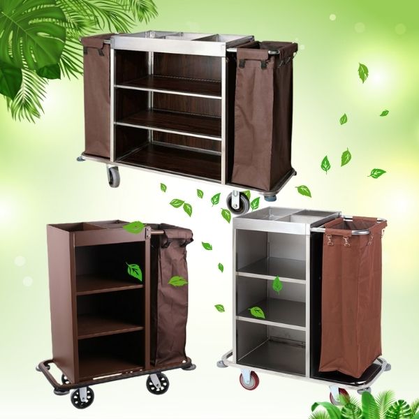 Xe làm buồng giúp công việc dọn phòng nghỉ nhanh hơn