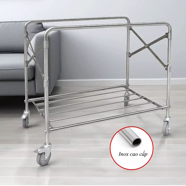 Xe vận chuyển đồ vải khung xếp gọn