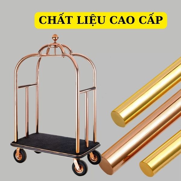 Sản xuất từ inox mạ vàng hoặc mạ vàng hồng độ bền cao