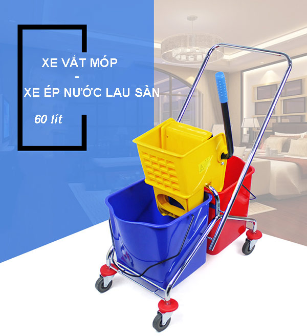 Xe vắt móp đôi 60 lít cỡ lớn
