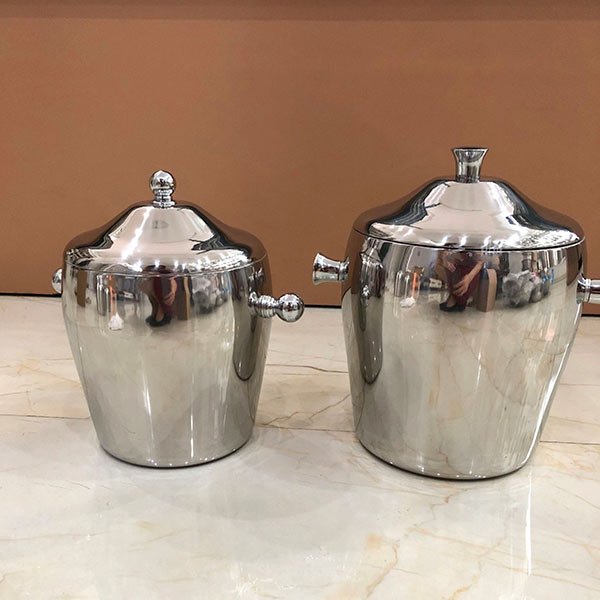 Hình ảnh chụp thật xô inox đựng đá giữ nhiệt