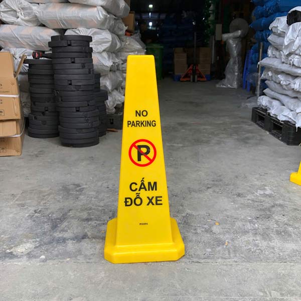 Biển báo cấm đỗ xe hình trụ