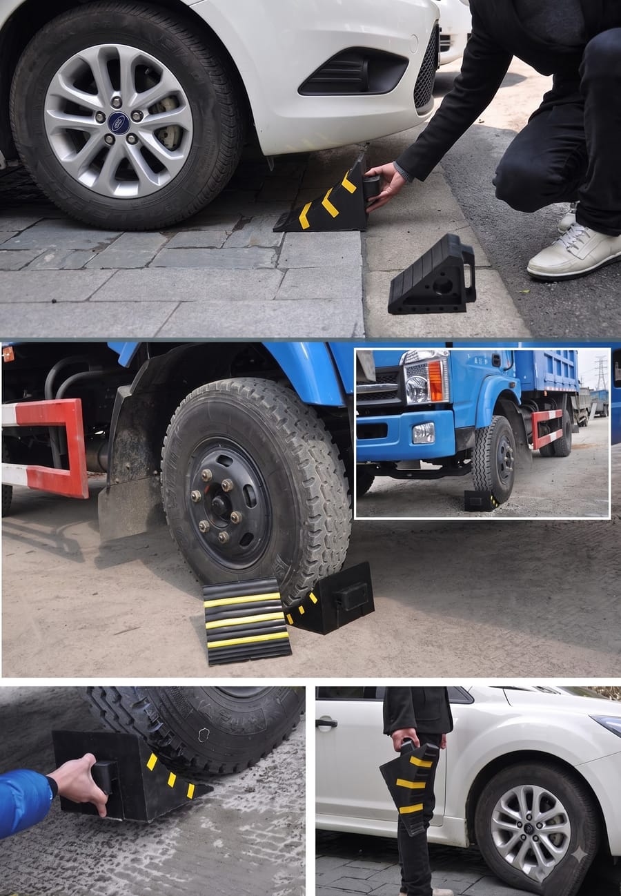 Chèn bánh xe tải, xe bus