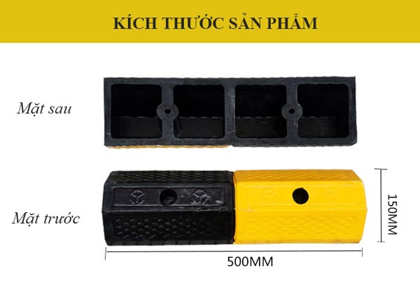 Kích thước cục chặn bánh xe của Hành Tinh Xanh