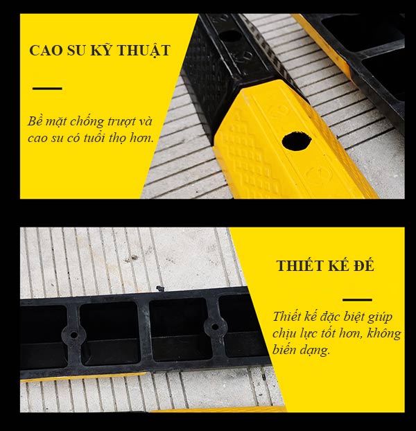 Đặc điểm của thanh chặn lùi bãi đỗ xe