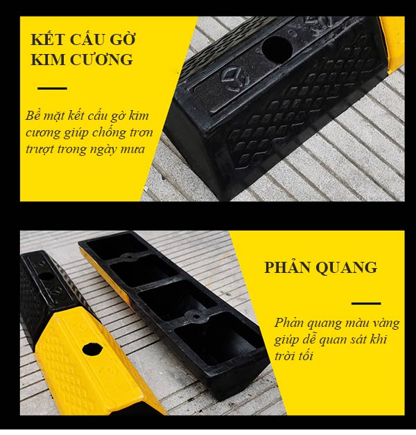 Đặc điểm của thanh chặn lùi bãi đỗ xe