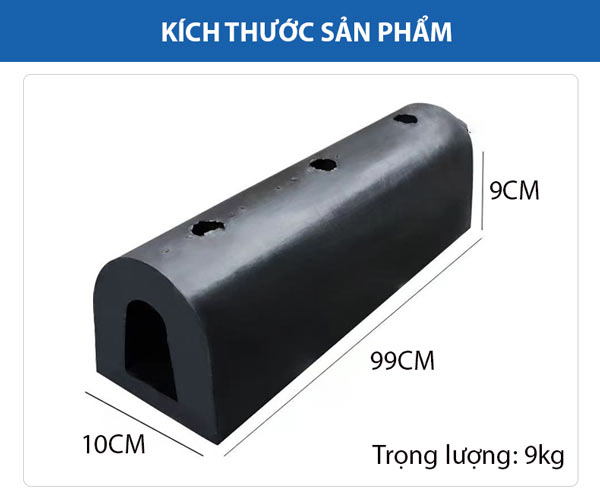 Tham khảo kích thước đệm cao su chữ D giảm chấn va đập