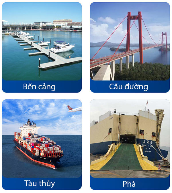 Các địa điểm nên sử dụng cao su giảm chấn